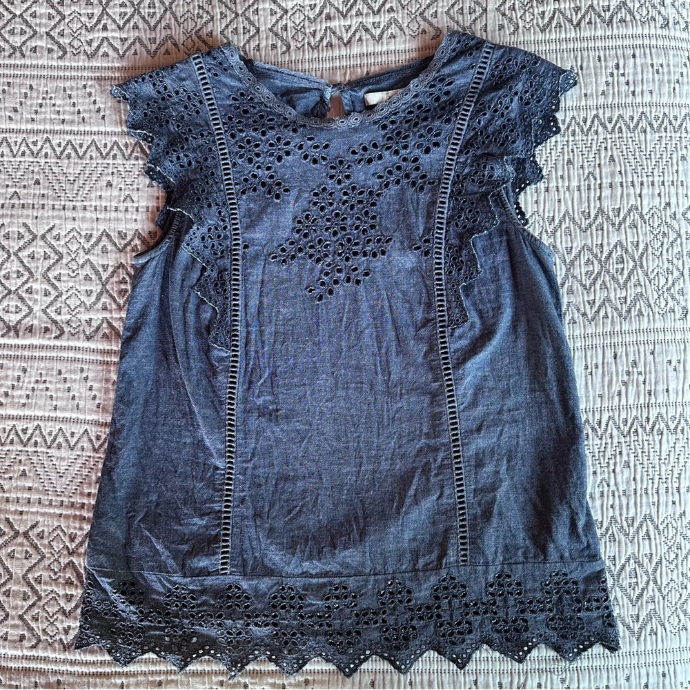 Boden Chambray Top Women’s Sz 4